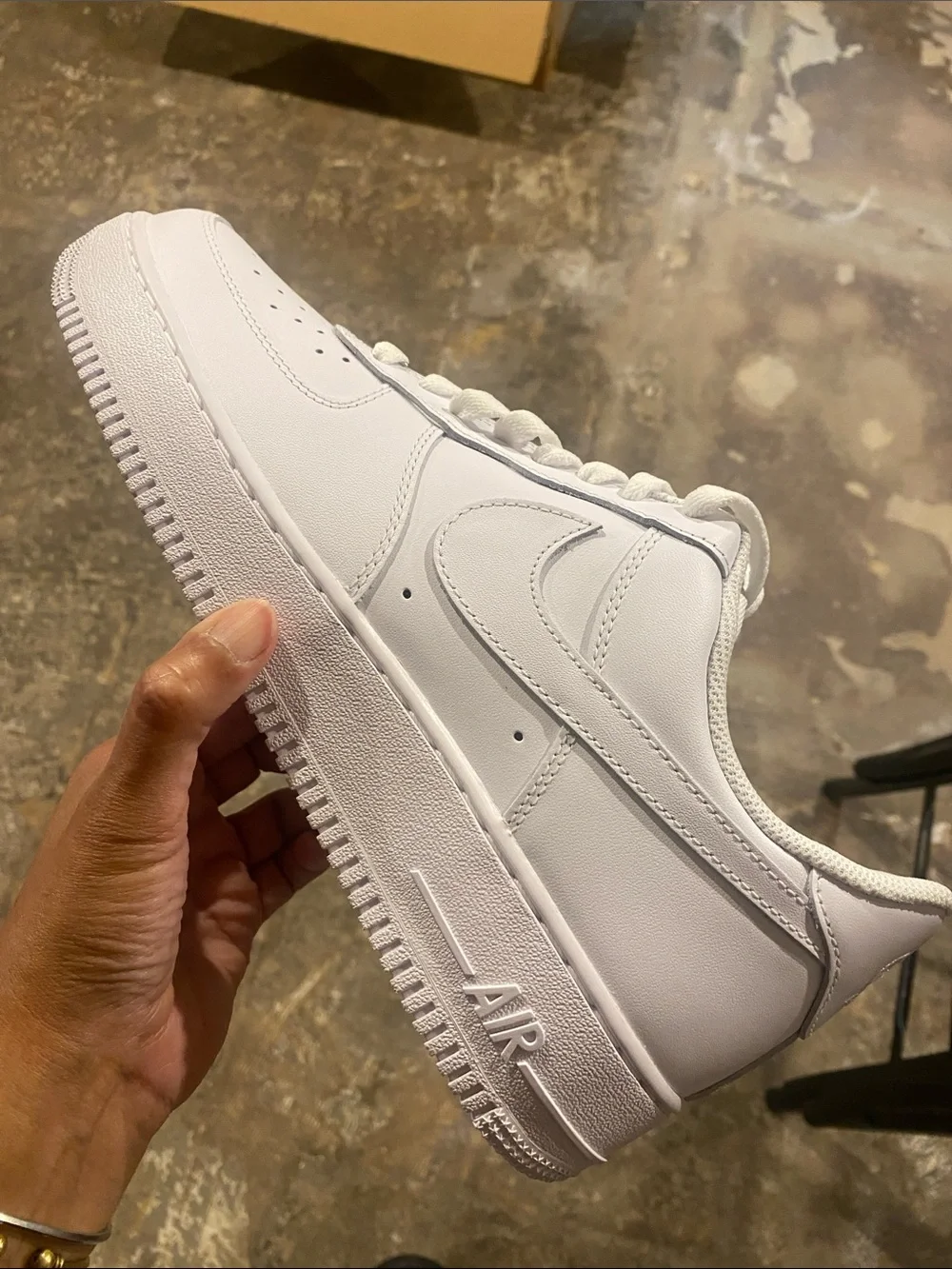 Nike Air Force 1 White Men's Low-Top Leather Sneakers